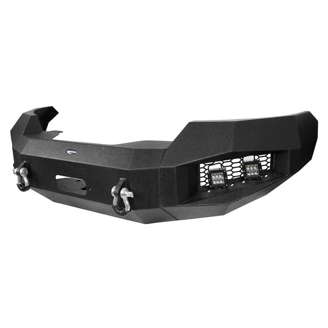 Off-Road Front Bumper Assembly w/Winch Plate,LED Lights For 2004-2008 Ford F150