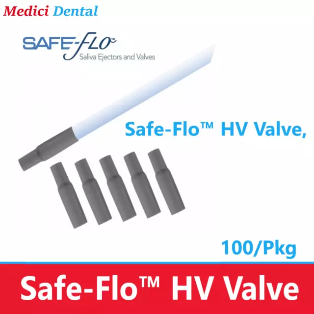 Dental Safe-Flo™ HV Valve, 100/Pk, CROSSTEX SAFE-FLO SALIVA EJECTOR M1030HVSE