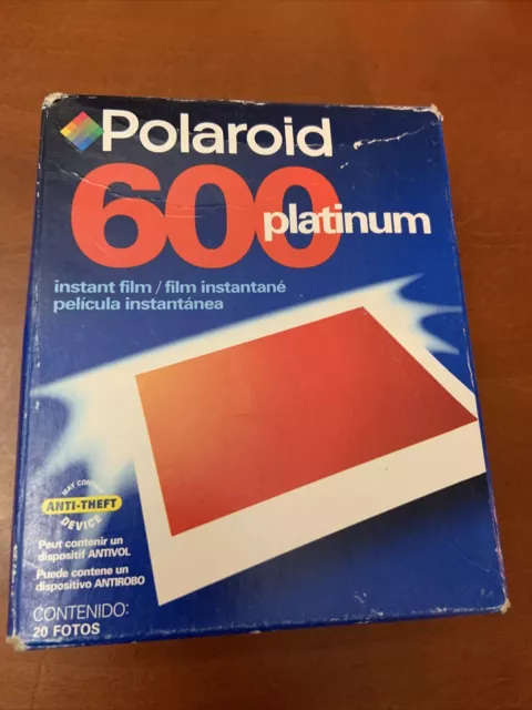 Polaroid 600 Platinum Instant Film 2 Pack 20 Photos Unopened Expired 05/01