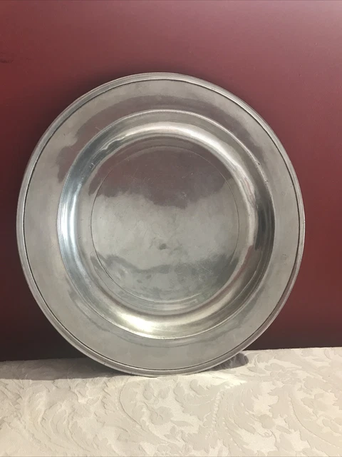 Wilton Armetale Pewter Round Serving Plate Platter 14” Vintage 1972