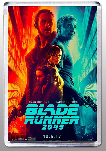 Blade Runner 2049 - Large Fridge Magnet  -  Ford/Gosling Classic!