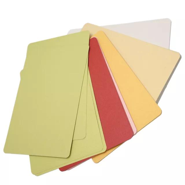 200 Stück Perlmutt-Karton Verschiedene Farben Blanko Metallisches ⊹