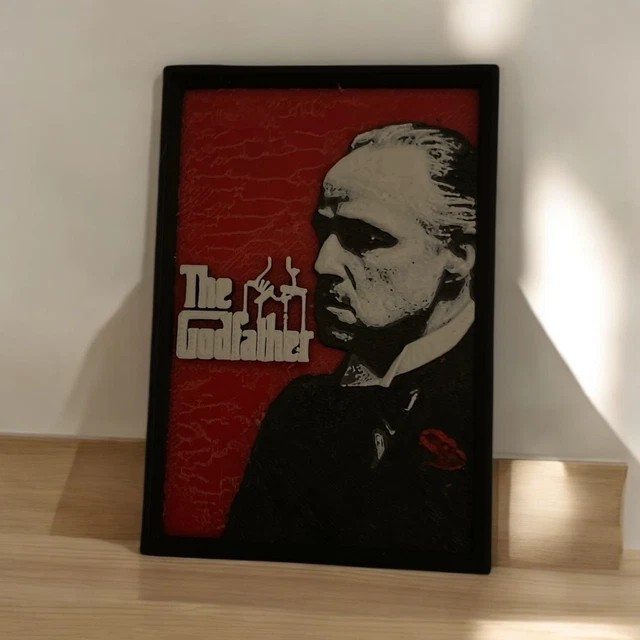 THE GODFATHER 3D Movie Poster Pop Culture Wall Art McFarlane Toys