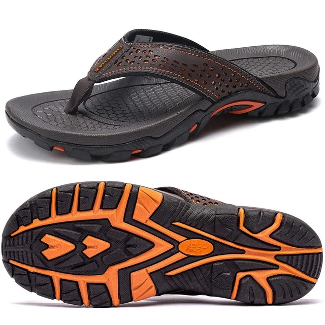 Tongs Homme ChayChax - Soutien Voûte Plantaire - Semelle Antidérapante - Pour Plage Et Piscine