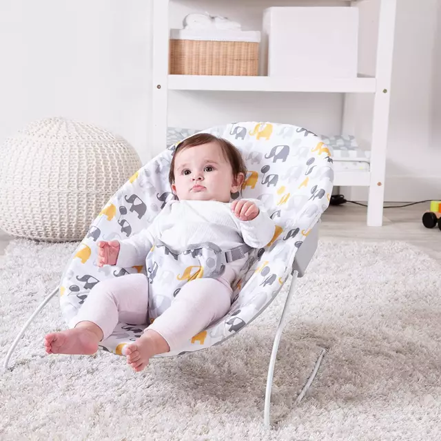 Bambino Bouncer Bounce Chair with Elephant Pattern