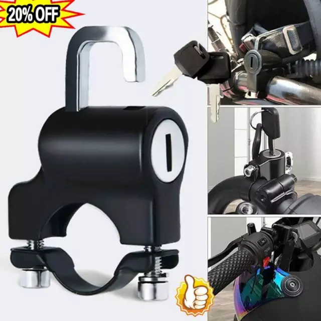 Serratura casco universale moto manubrio-furto-serratura di sicurezza-serratura motore-
