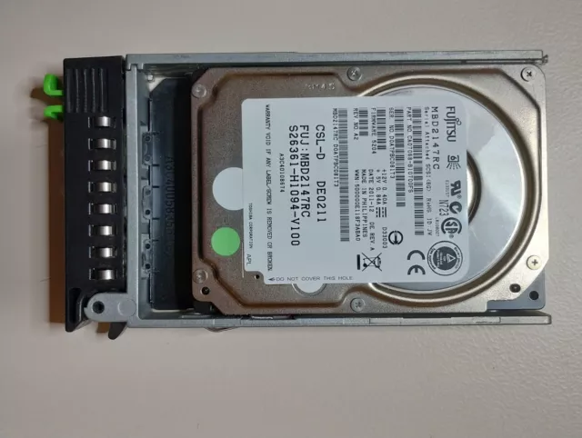 Festplatte 146GB Fujitsu MBD2147RC SAS 10K für Server