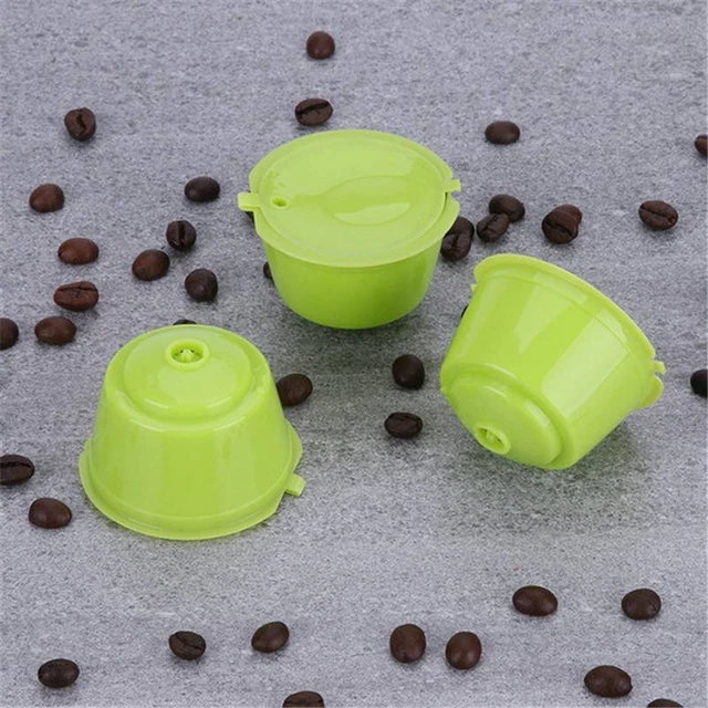 Reusable Coffee Capsule Filter Cup Refillable Caps for Nescafe Dolce Gusto 3Pcs