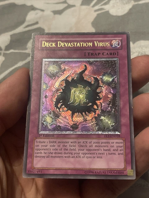YuGiOh Deck Devastation Virus - FET - Ultimate Rare 1st Ed LP