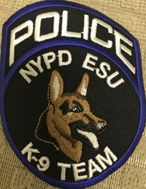 Nypd/Esu/K-9 Team/New York City Police Department/Patch/Collector Item