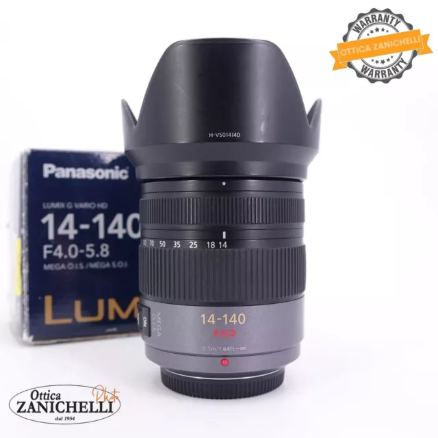 Panasonic Lumix G Vario 14-140mm F/4-5.8 Mega Ois Gebraucht (E261)