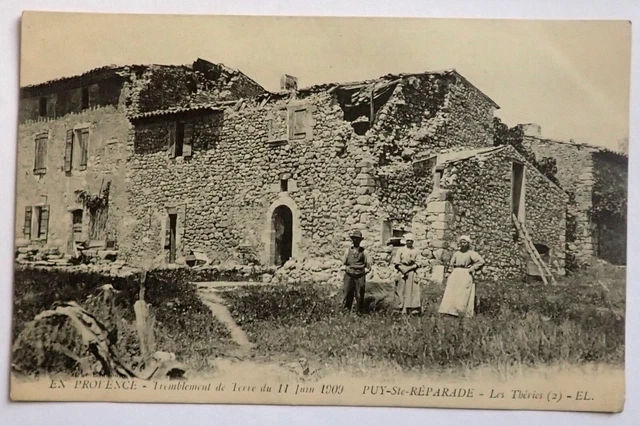 Cpa Puy Sainte Reparade / Tremblement De Terre 1909 / Bouches Du Rhone 143