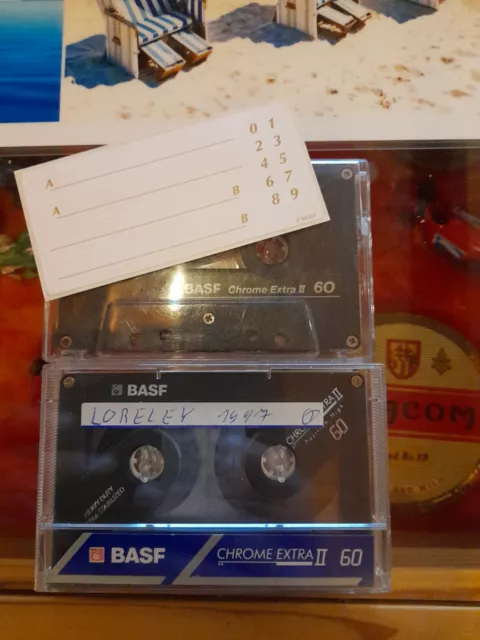2 x BASF  60 Chrome extra 2 Type  Audio Cassette Kassette | 1x bespielt