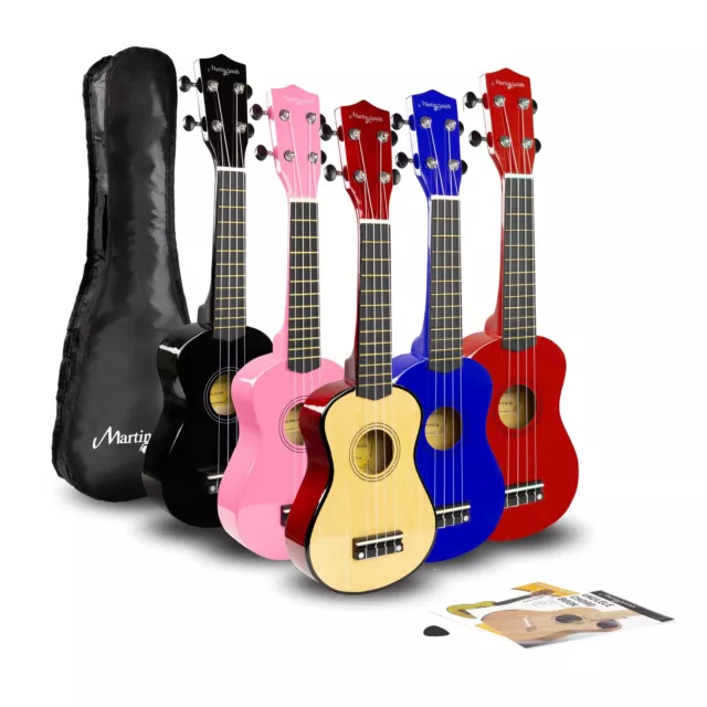 RockJam -Martin Smith UK-212-A Soprano Ukulele with Ukulele Bag & Chord Book