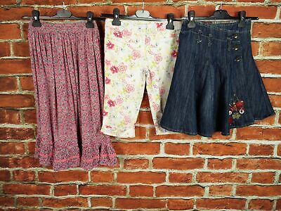 Girls Bundle Age 7-8 Years 100% Next Skirts Trousers Pedal Pusher Denim  128Cm