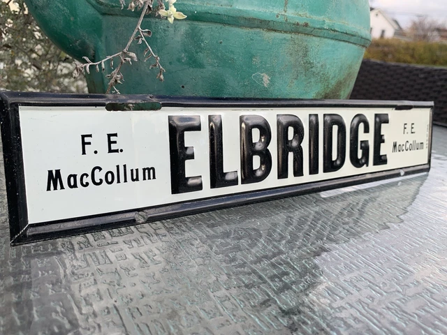 EARLY 1900s FORD DEALER ELBRIDGE  F E MAC COLLUM NEW YORK NY LICENSE TOPPER