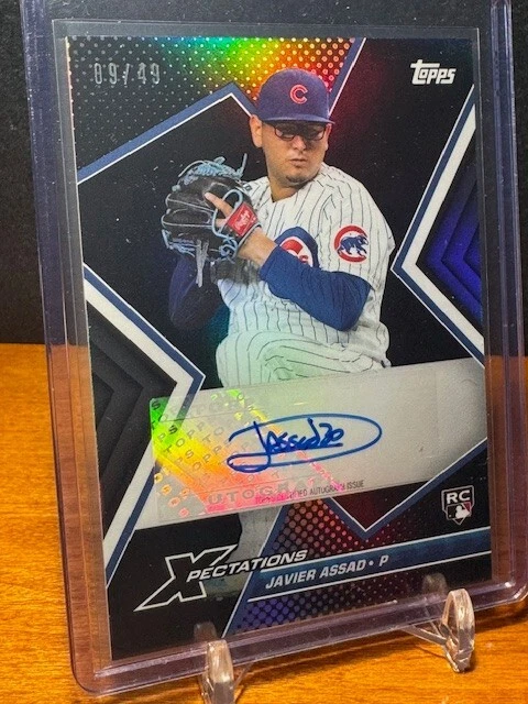 2023 TOPPS XPECTATIONS JAVIER ASSAD Auto Iridescente #'d/49 RC Cubs #XA ...