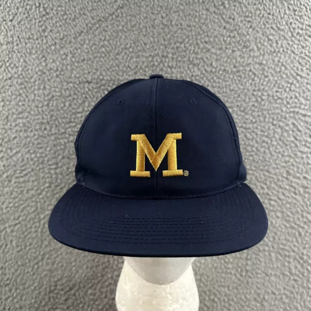University Of Michigan Hat Cap Blue Yellow One Size Snapback Sports Specialties