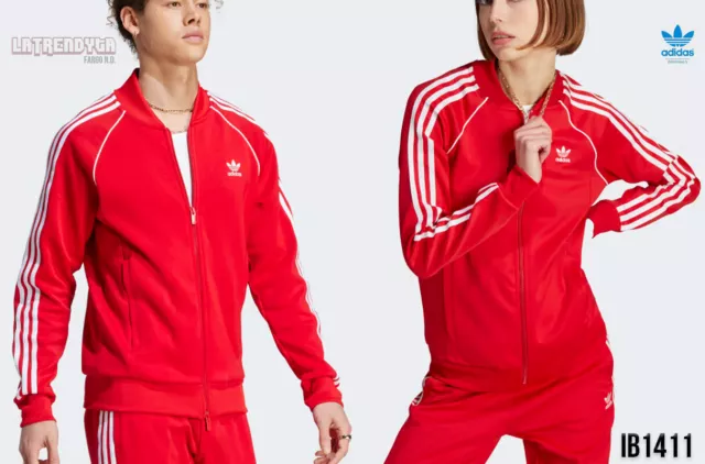 Adidas Originals Unisex Sst Track Jacket - Red - Ib1411