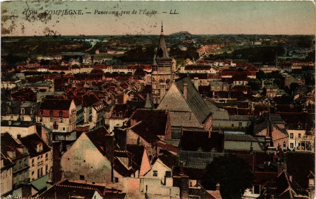 CPA AK COMPIEGNE - Panorama pris de l'Église (423554)