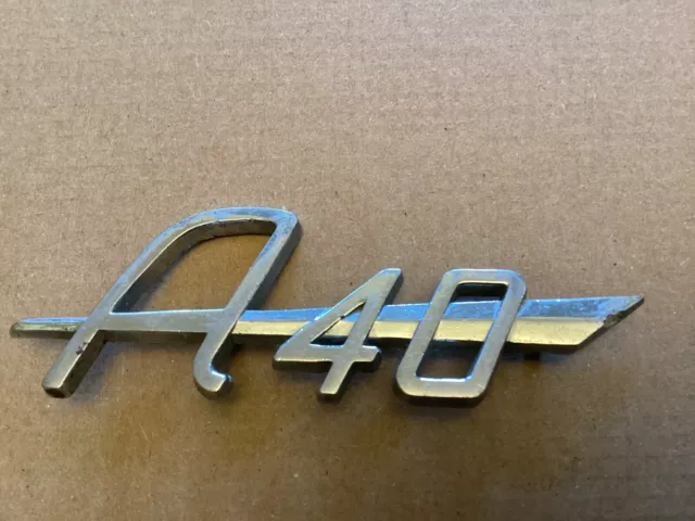 Original Vintage Austin A40 Chrome Metal  Car Badge