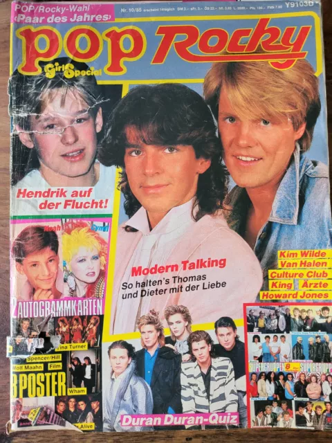 Pop Rocky Zeitschrift Feb 1985 Nr.10 Modern Talking Duran Duran Magazin
