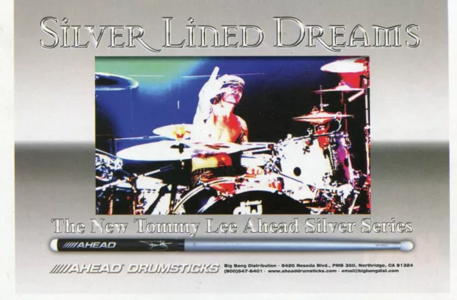 2005 small Print Ad of Ahead Drumsticks Tommy Lee Silver Series