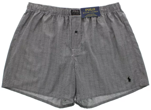 POLO Ralph Lauren Classic Fit Boxer 100% Woven Cotton, Logo Patch Large MSRP $28