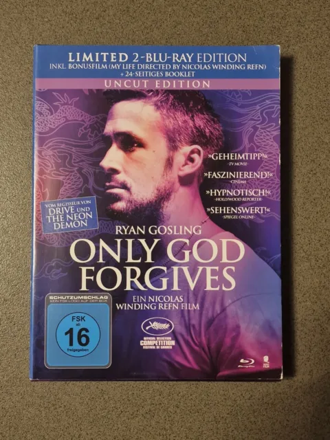 Only God Forgives , Limited Mediabook Bluray Uncut & Bonus My Life Ryan Gosling