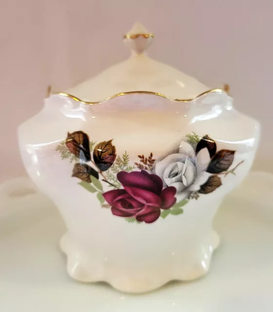 The House Of Webster Ceramics Prussian Covered Biscuit Jar Roses