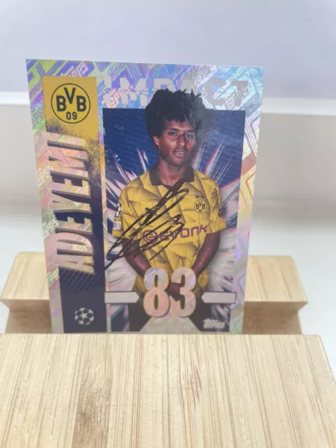 Sticker CL signiert Karim Adeyemi Borussia Dortmund NEU BVB Match Attax Topps