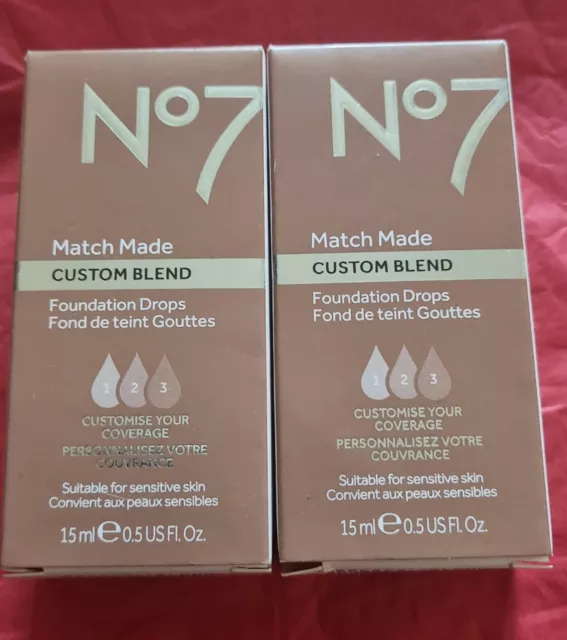 No7 Matchmade Custom Blend Foundation Drops Warm Rose