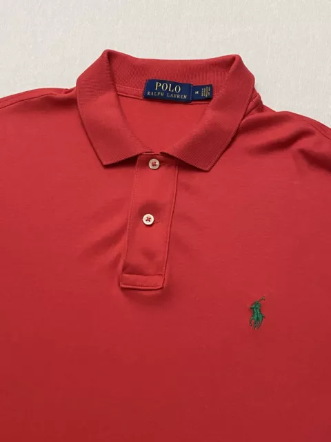 Polo Ralph Lauren Men’s Casual Red Polo Shirt Short Sleeve Size Medium