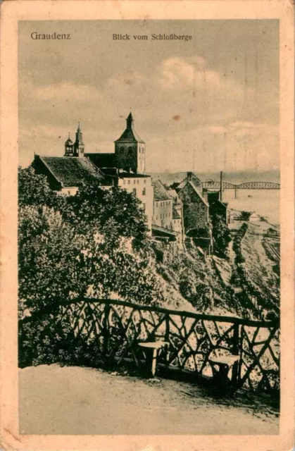 Ak Gruss Aus Graudenz Danzig Blick Vom Schlossberg 1916