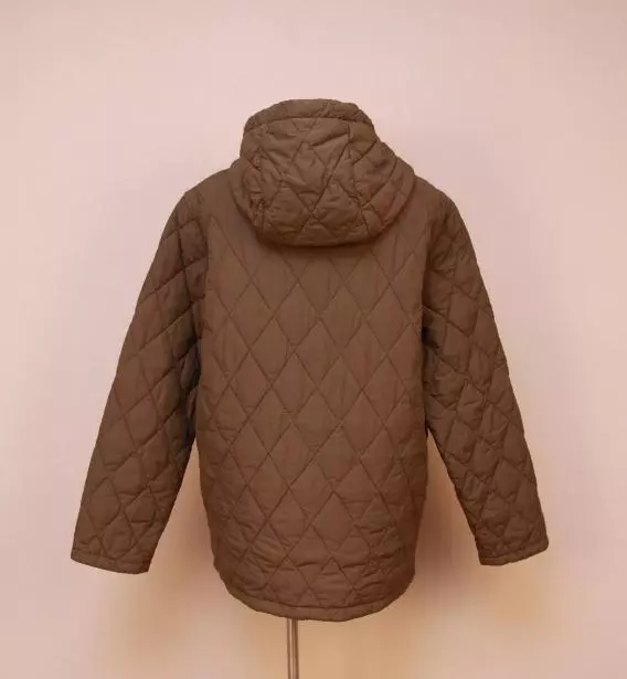 JCrew $275 Quilted Hooded Langham Jacket L Vintage Fatigue green 3