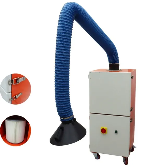 WELDING FUME EXTRACTOR Movable Industrial Smoke Purifier Single Suction ...
