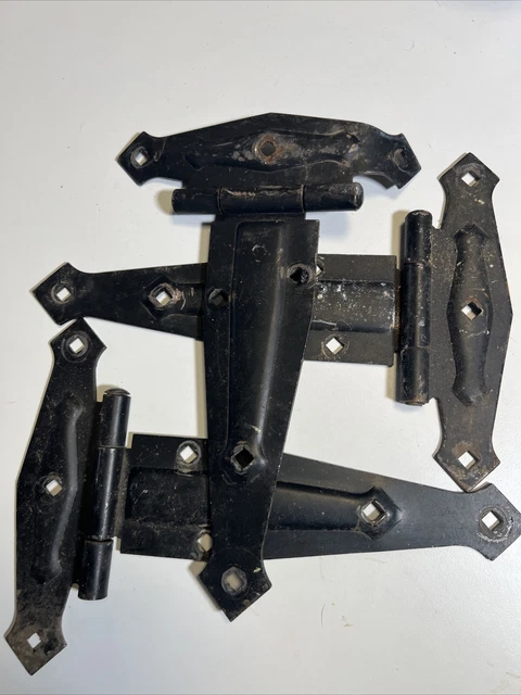 Antique Barn Hinges T-Strap Set of 3 Matching