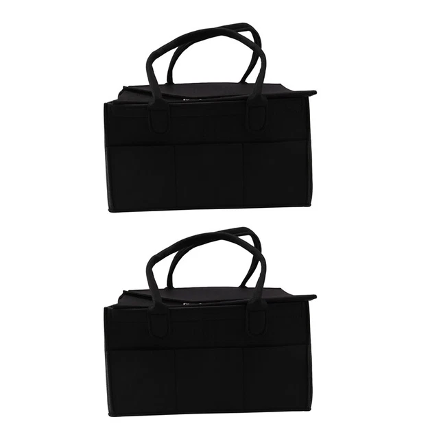 2X Foldable Baby Organiser Gift Kid Toys Bag for Car Travel Changing Table S3U2