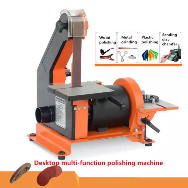 220V Polishing Machine Abrasive Belt Sander Woodworking Grinder Knife Sharpener