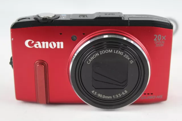 Canon Powershot SX280 HS DIGITAL COMPACT CAMERA w/ 20x Optical Zoom WORKING