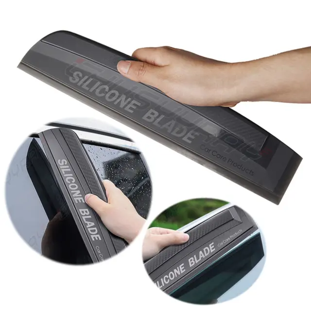 1Pcs Wiper Board Silicone Window Glass Scraper Clean Windshield Wiper black