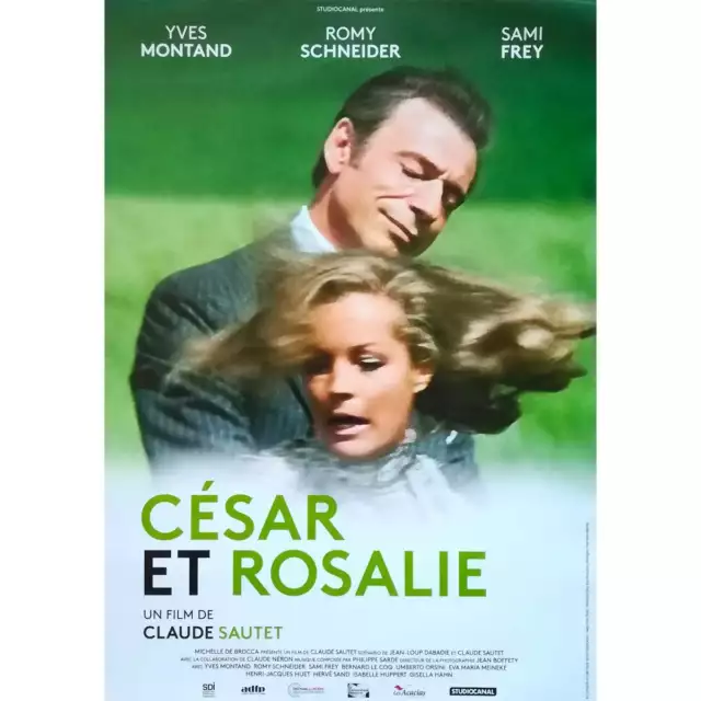 CESAR ET ROSALIE Affiche de film  - 40x60 cm. - 1972/R2000 - Yves Montand, Romy