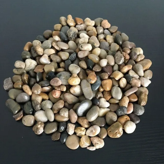 Natural Assorted Small River Pebbles Stones Rocks Mixed Colour Water Plant Decor