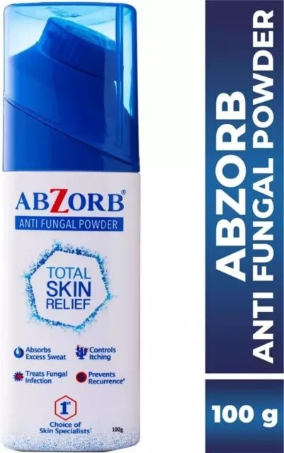 Abzorb Antifungal Dusting Powder Skin Irritation, Redness, Itching 100g X 1