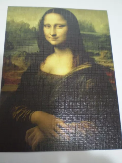 Leonardo Da Vinci's Mona Lisa Print Card - 16 x 12 cm - Ready to Frame