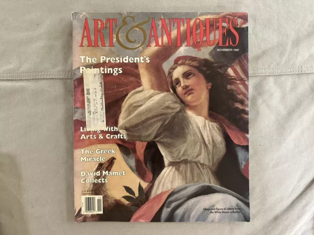 Art & Antiques Magazine November 1992 The President's Paintings Vintage Issue