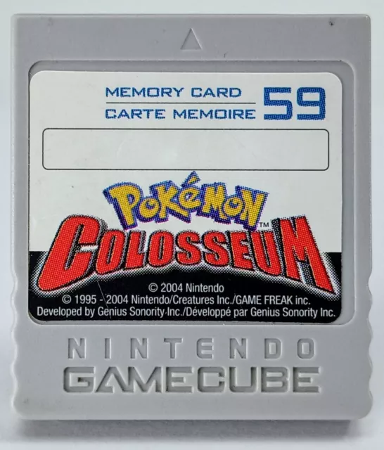 Memory Card Nintendo GameCube Pokemon Colosseum Original Speicher 59 Blöcke