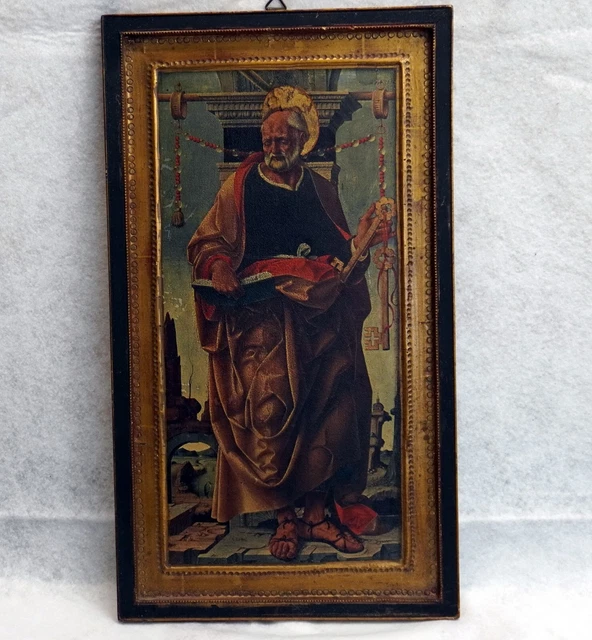 Alte Heiligebild auf Holz, aus Altenberg (Petrus)