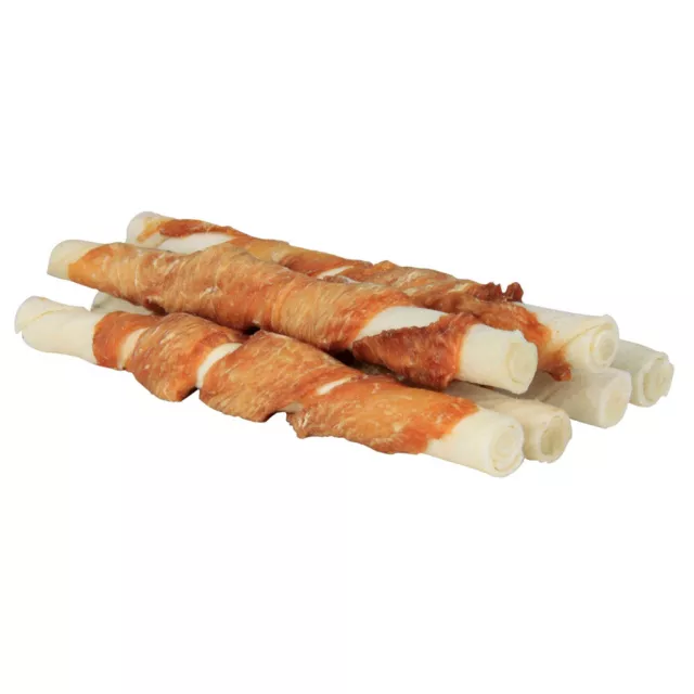 Trixie Denta Fun Kausticks, Pollo, 28CM/50 Pieza, Nuevo
