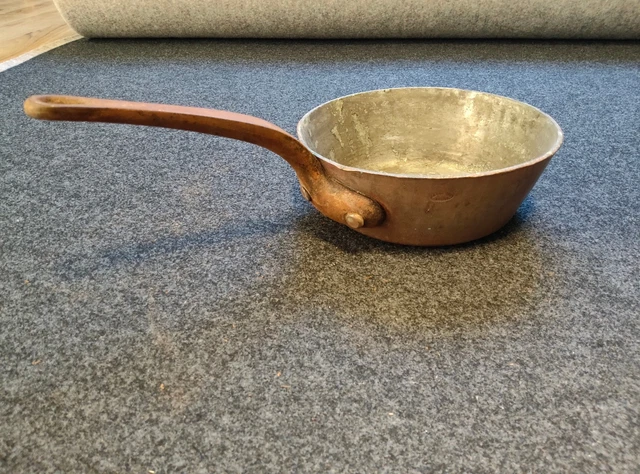 Grande Casserole/Poêle Sauteuse & couvercle ancienne cuivre étamé SIMON Grande Casserole/Poêle Sauteuse & couvercle ancienne cuivre étamé SIMON